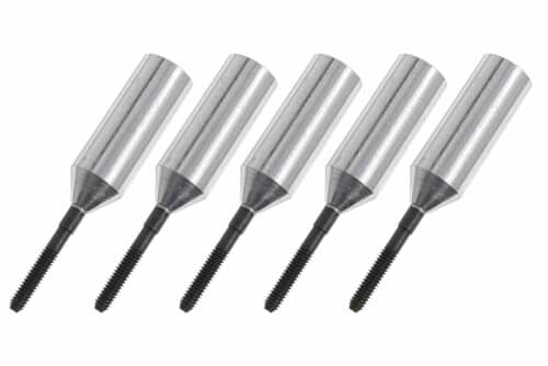 Aluminium kwiklink koppelstuk M2 huls 6 mm