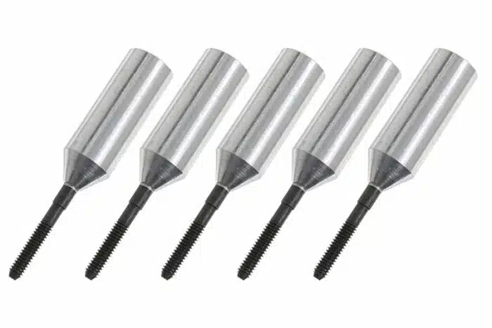 Aluminium kwiklink koppelstuk M2 huls 6 mm