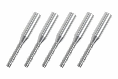 Aluminium kwiklink koppelstuk M2.5 huls 2.5