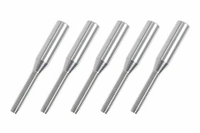 Aluminium kwiklink koppelstuk M2.5 huls 2.5