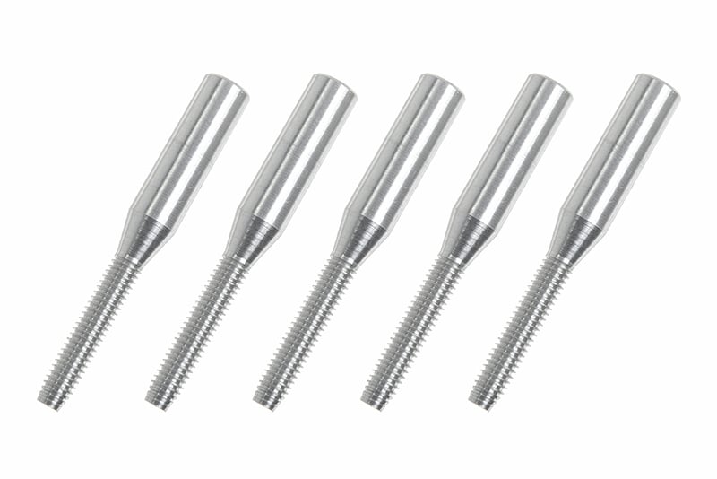 Aluminium kwiklink koppelstuk M2.5 huls 2.5