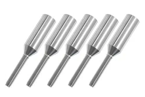 Aluminium kwiklink koppelstuk M3 huls 6 mm