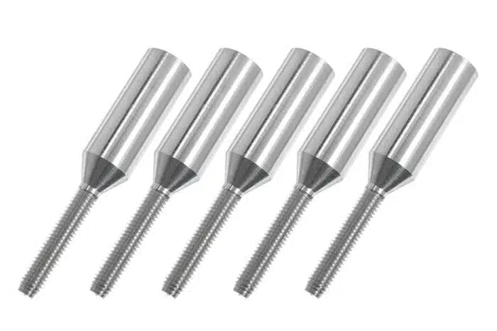 Aluminium kwiklink koppelstuk M3 huls 6 mm