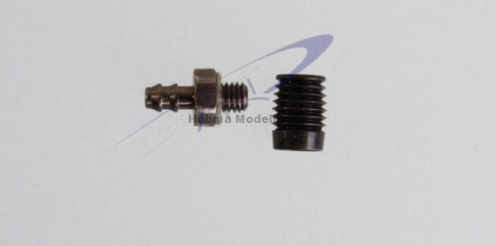Anschlussnippel gerade,Uberwurf D=3mm, Dichtsc