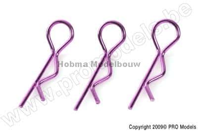 body clip 1/8 paars lang 45 gr gobogen 10 st