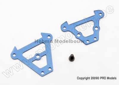 Bulkhead tie bars, front & rear (blue-