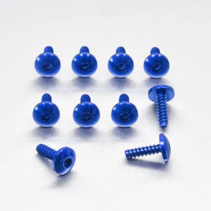 Cilinderschroef inbuskop M3 x 10 blauw 10 st