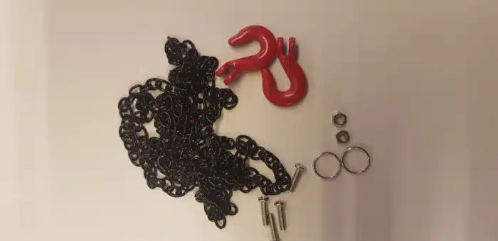 CRAWLER zwarte Ketting Met S-Haak (2) Rood