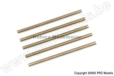 draadstang staal M4 X 70 5 St