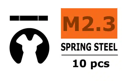 E-clips 2,3mm Verenstaal 10 St