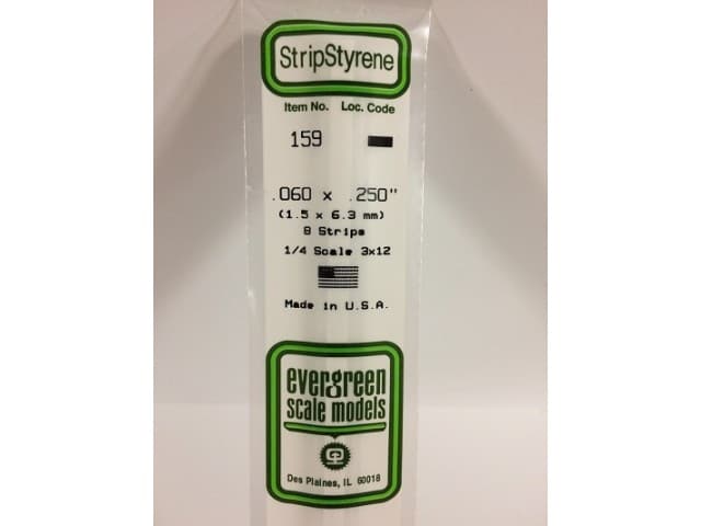 evergreen 159 strip 1.5x6.4