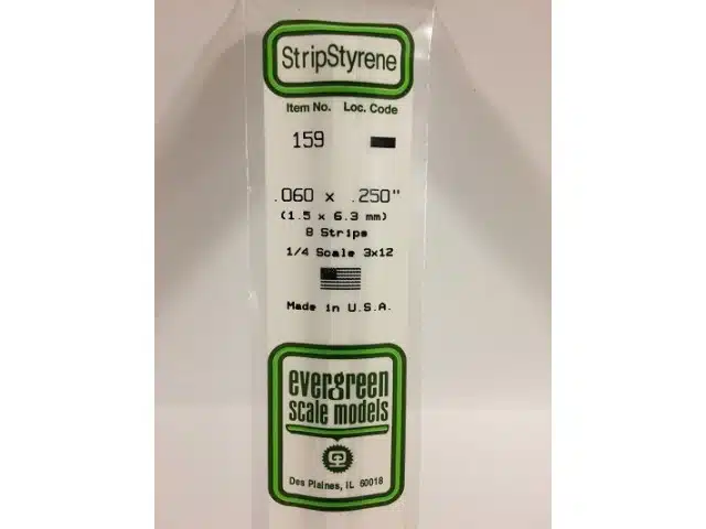 evergreen 159 strip 1.5x6.4