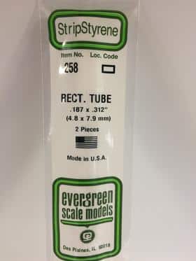 evergreen 258 Rechthoek buis 4.75x 7.9