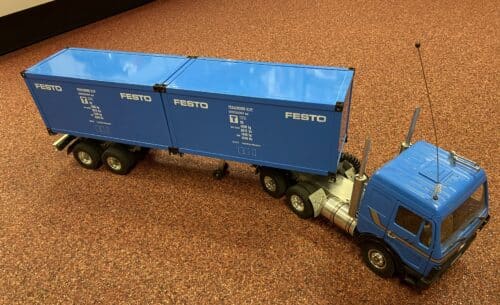 Gebruikt Wedico Mercedes DB1632 Met Trailer Voor Containers
