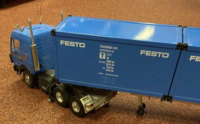 Gebruikt Wedico Mercedes DB1632 Met Trailer Voor Containers