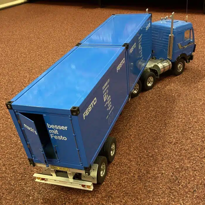 Gebruikt Wedico Mercedes DB1632 Met Trailer Voor Containers