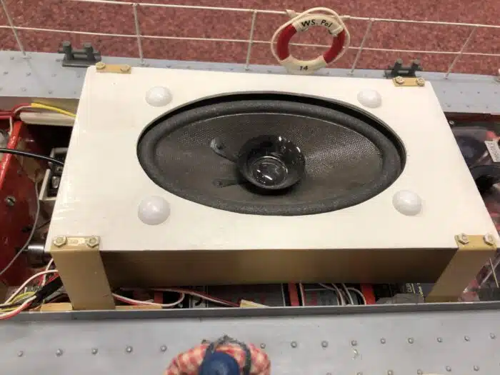 Gebruikt zelfbouw ws14 duitste politie boot met motor, regelaar, sound module,waterpomp, ontvanger, verlivhting en extra's