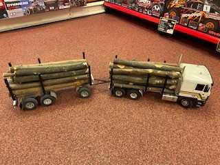Gebruikte Wedico MAN hout transporter + trailer