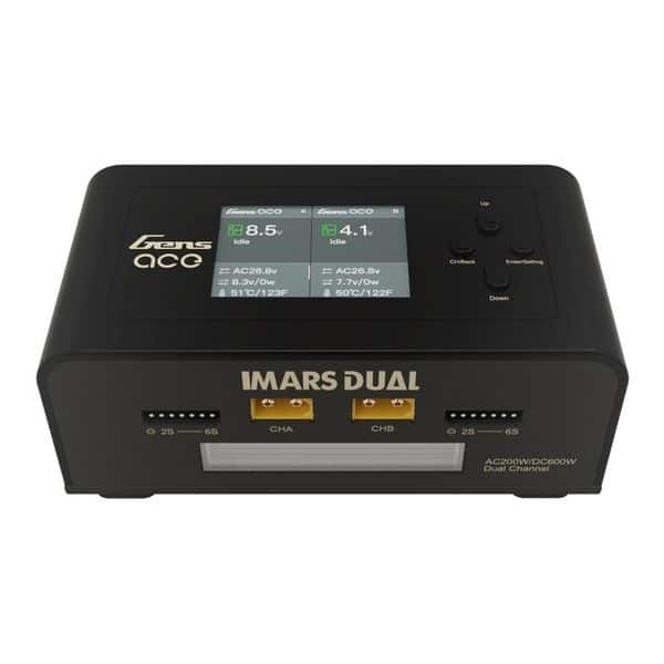 Gens Ace Imars Dual smart charger 7 - 30v zwart