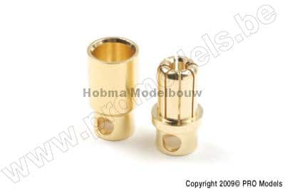Goudstekker 8,0 mm Man + Vrouw 4 paar