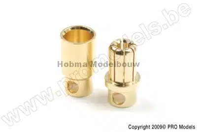 Goudstekker 8,0 mm Man + Vrouw 4 paar