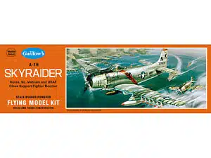 guillow's 904 A-1H SKYRAIDER Spanwijdte; 430 mm.