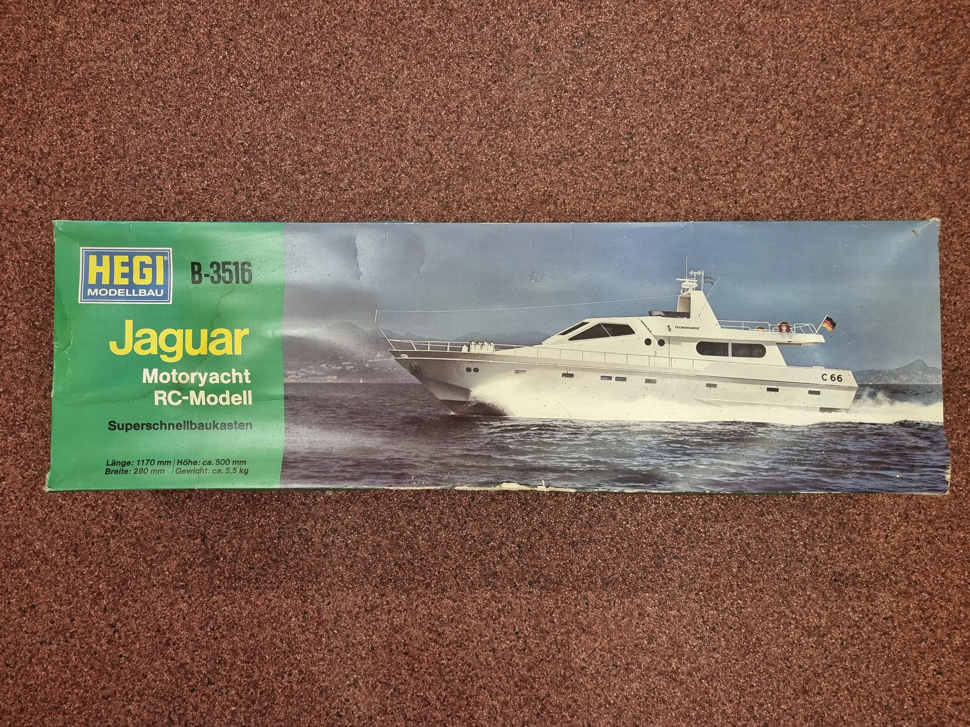 HEGI Wedico 3516 Jaguar Motoryacht-RC-Modell