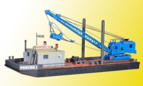 HO Arbeitsponton Gitt. Bagger