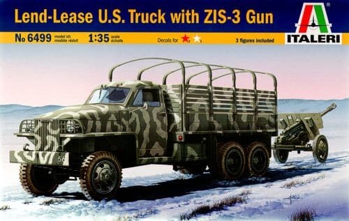 Italeri 6499 Land lease U.S. Truck &Zis-3 gun