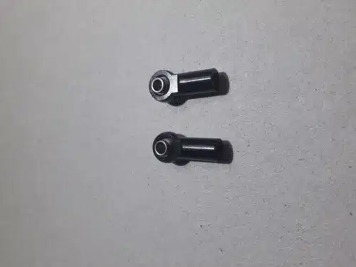 kogel link Aluminium zwart M3 as 3mm 2 stuks