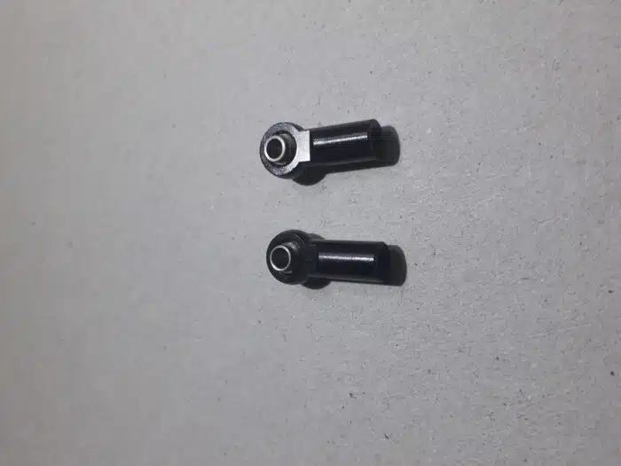 kogel link Aluminium zwart M3 as 3mm 2 stuks