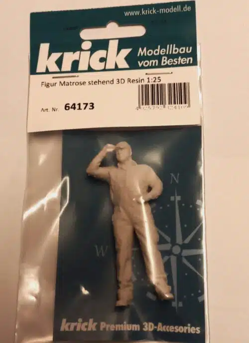 Krick 64173 Figur Matrose stehend 3D Resin 1:25
