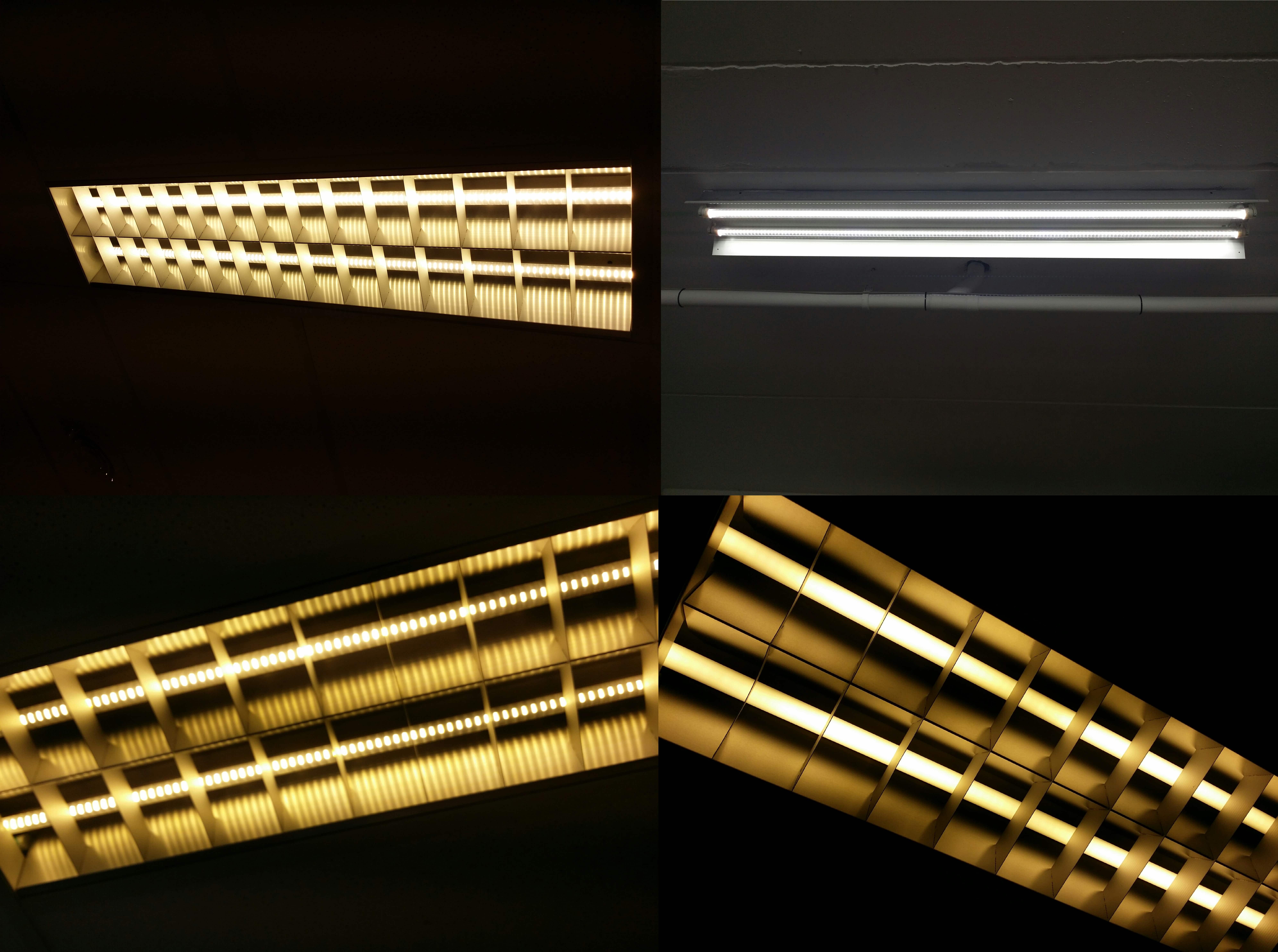 Led tube 120 cool white ribbel