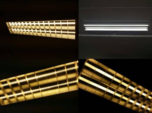 Led tube 120 warm white ribbel