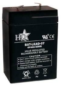 LOODACCU 6V- 4,0 AMP.