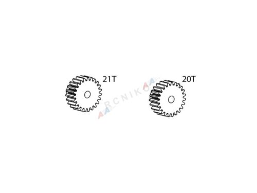 Motortandwiel 21T./20T.