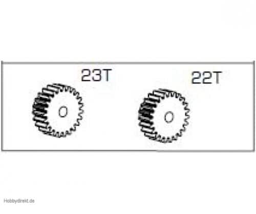 Motortandwiel 23T./22T.