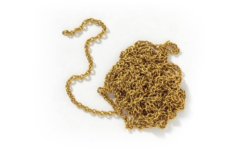 occre 17024 messing ketting 1 mm 1 Stk 1m