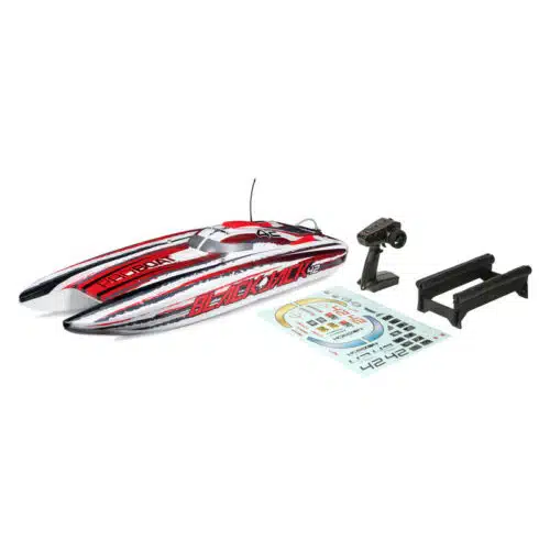 ProBoat Blackjack 42-inch brushless catamaran RTR 8S Wit/ Rood