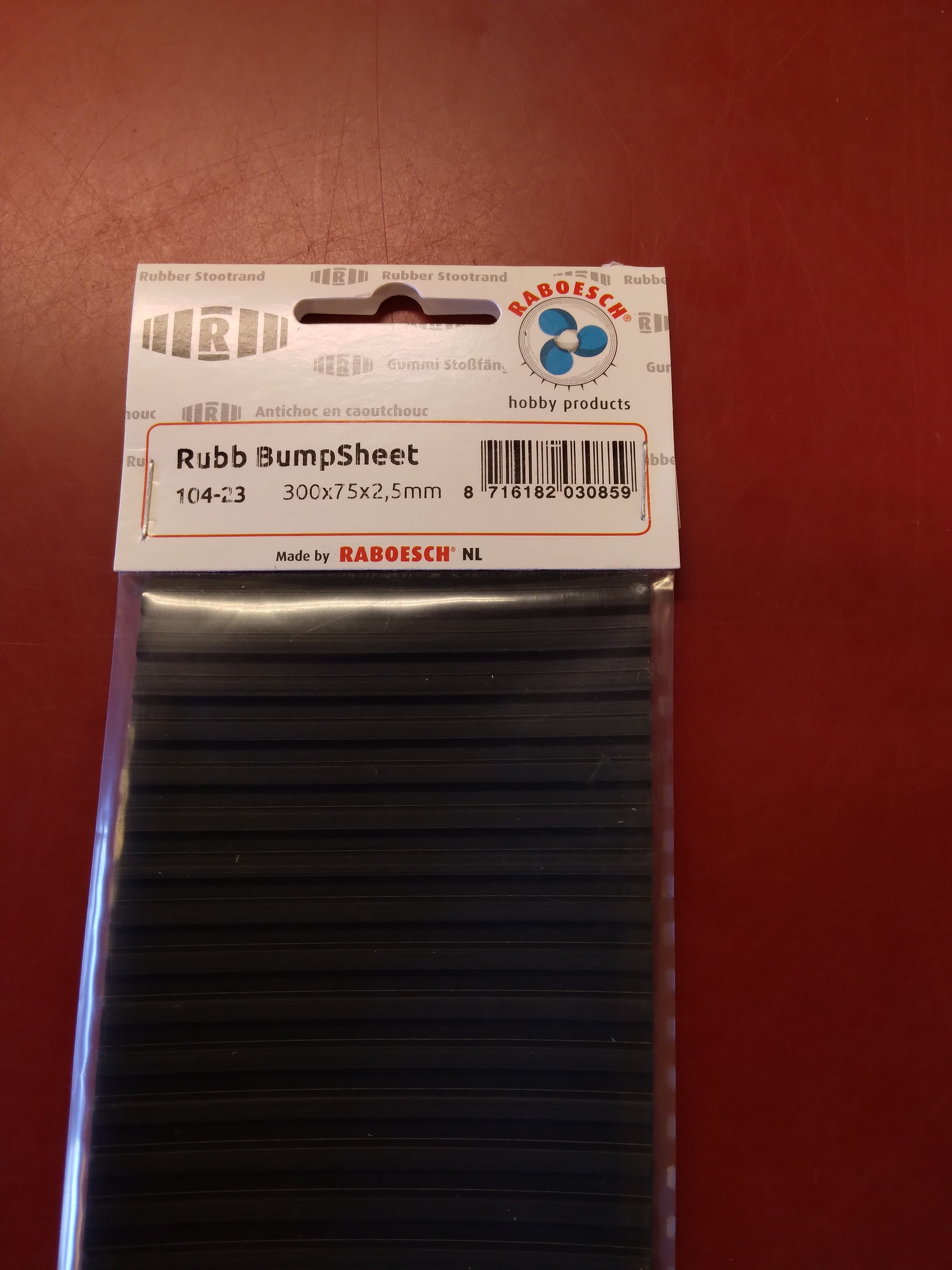Raboesch 104 23 Rubber Bump Sheet 300x75x2.5