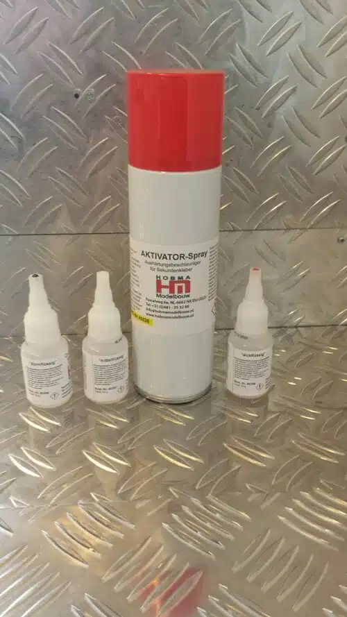 R.E.M. 040027 Klebeset groot secondelijm dun middel dik met aktivator