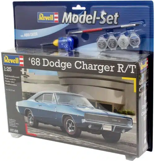 Revell 67188 1968 Dodge Charger incl lijm verf kwastje