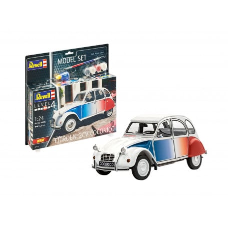 Revell 67653 Citroën 2CV Cocoricot incl lijm verf kwastje