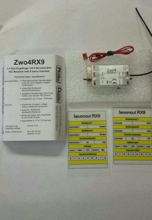 SERVONAUT ZWO4 RX9 9 kanal empfanger