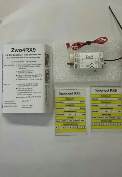 SERVONAUT ZWO4 RX9 9 kanal empfanger