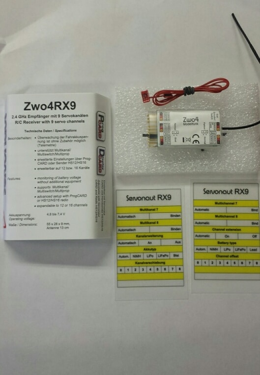 SERVONAUT ZWO4 RX9 9 kanal empfanger