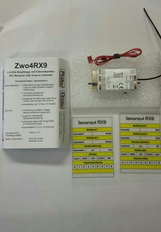 SERVONAUT ZWO4 RX9 9 kanal empfanger
