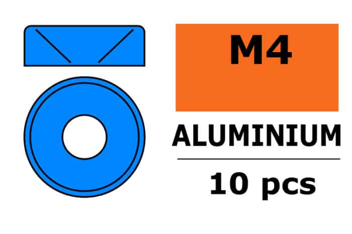 Sluitring M4 "Blue" voor verzonken sch