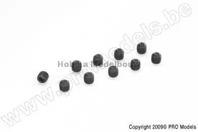 Stelschroef Binnenzeskant M3 X 3 Staal 10 St