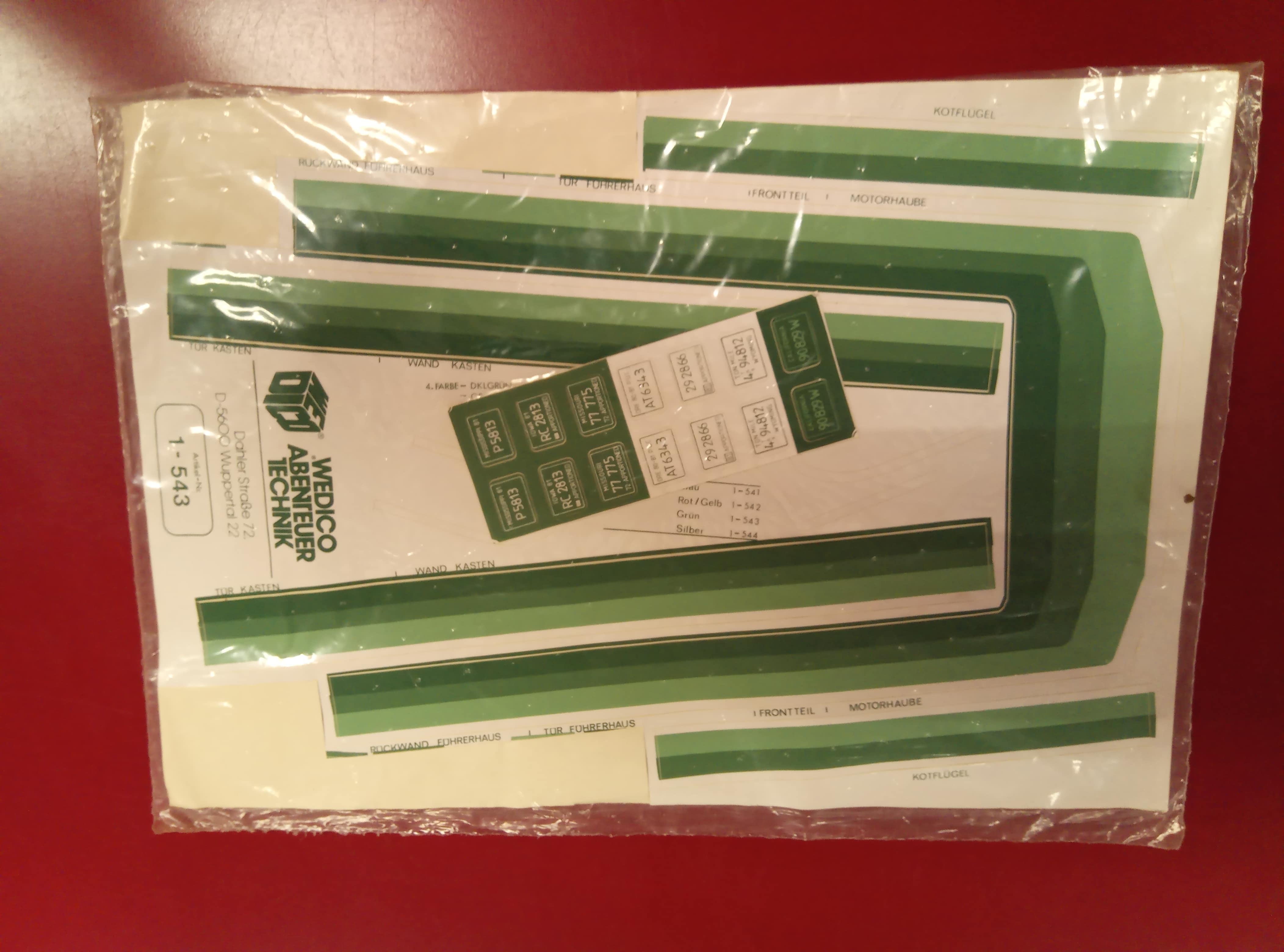 stickervel wedico groen